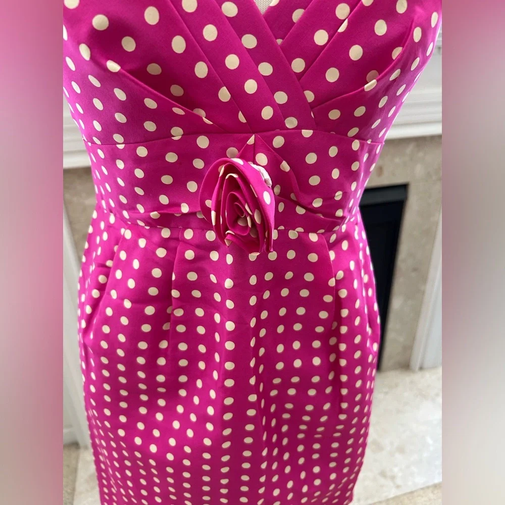 J Crew Pink Polka Dot Dress - Picture 3 of 11